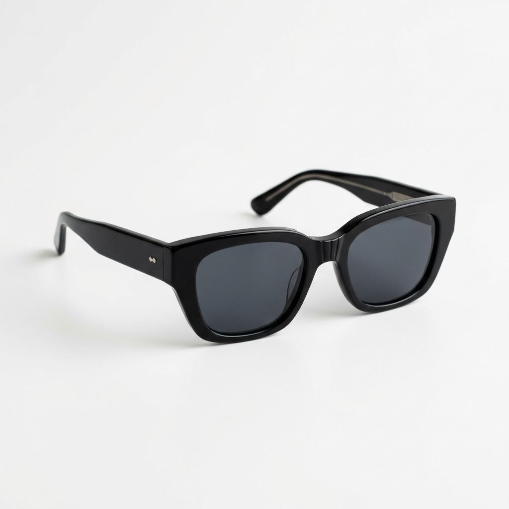Retro Thick-Frame Polarized Sunglasses (UV400 Protection)